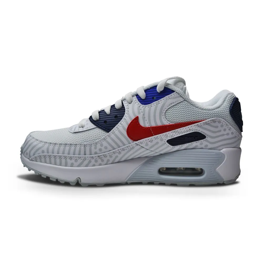 Juniors Nike Air Max 90 GS - CZ8650 100 - White University Red