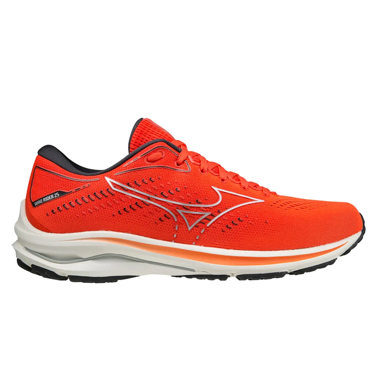 Mizuno Wave Rider 25 Mens | Chtomato/silver/vgray