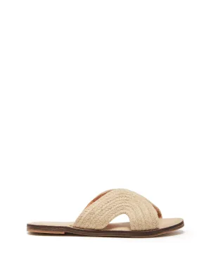 Monzi Flat Sandal Natural