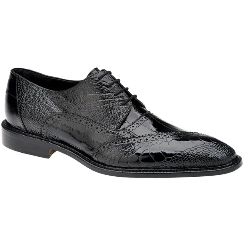 Nino Eel and Ostrich Wingtip Oxford Shoe by Belvedere