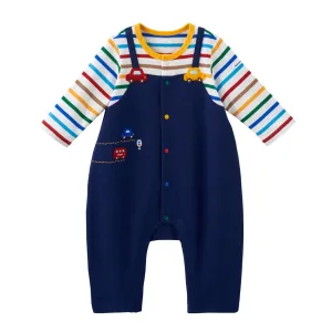 Overall-Print Coveralls - Car