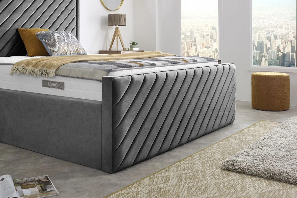 Oxford Upholstered Ottoman Bed