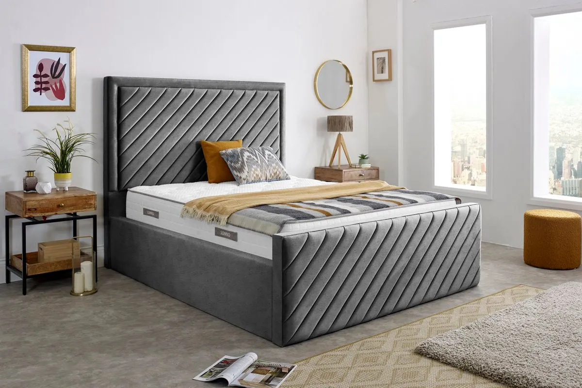 Oxford Upholstered Ottoman Bed