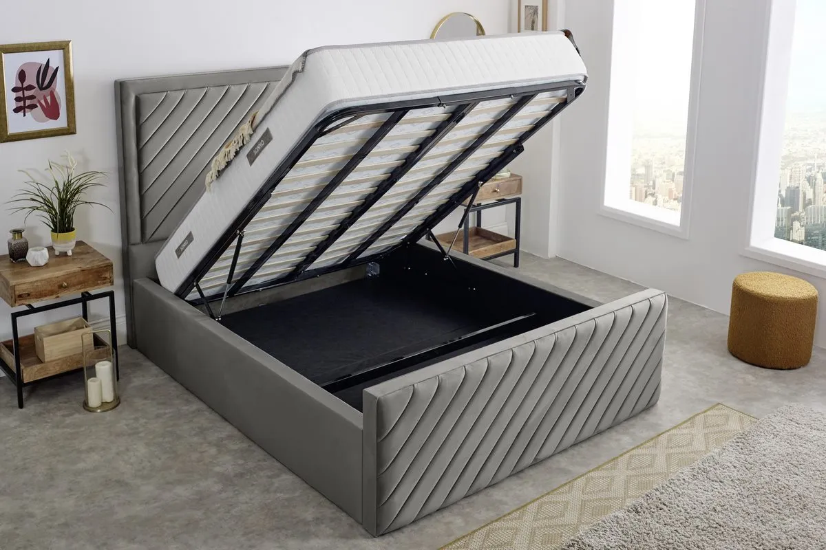 Oxford Upholstered Ottoman Bed