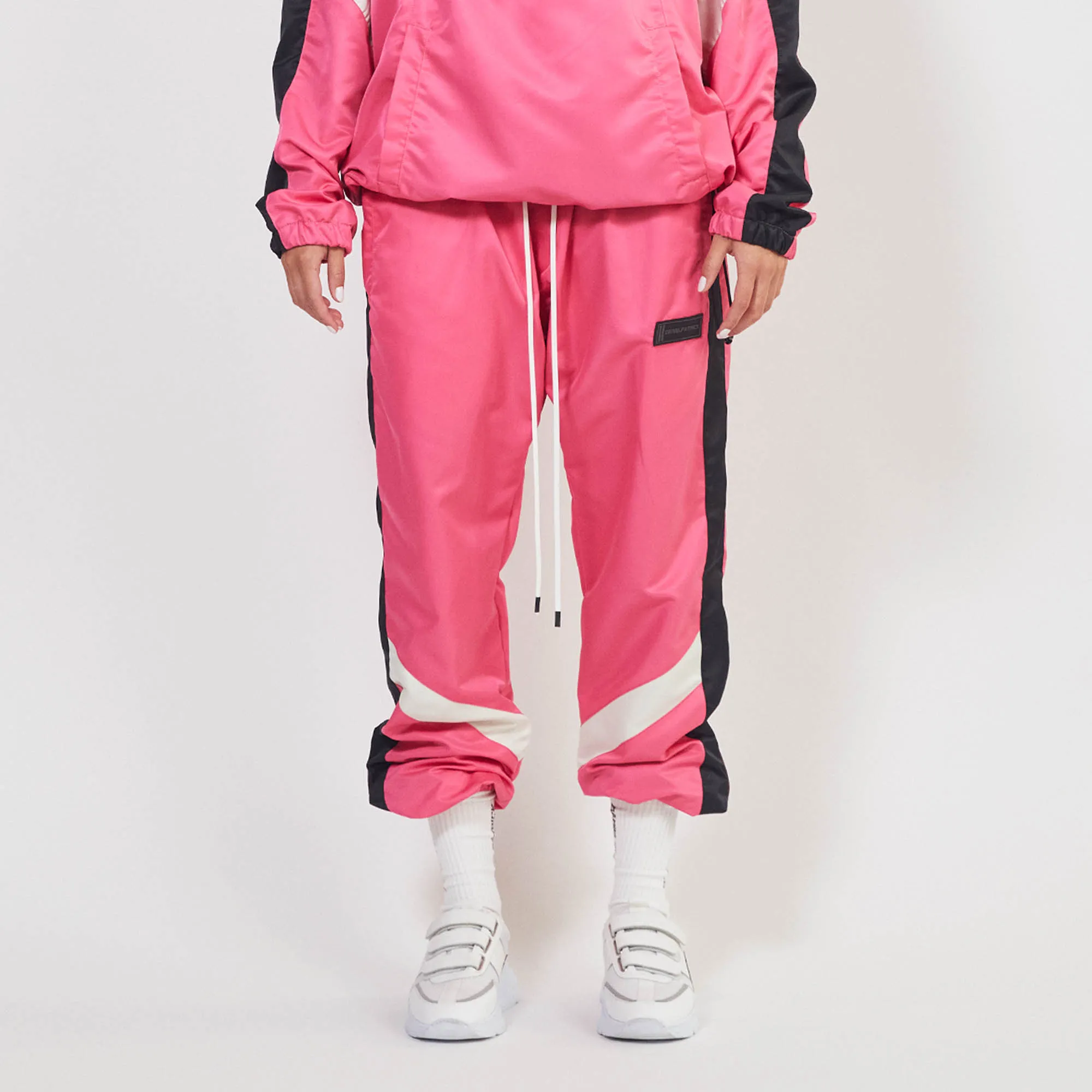 parachute track pant 2.5 / wildflower pink   black   ivory