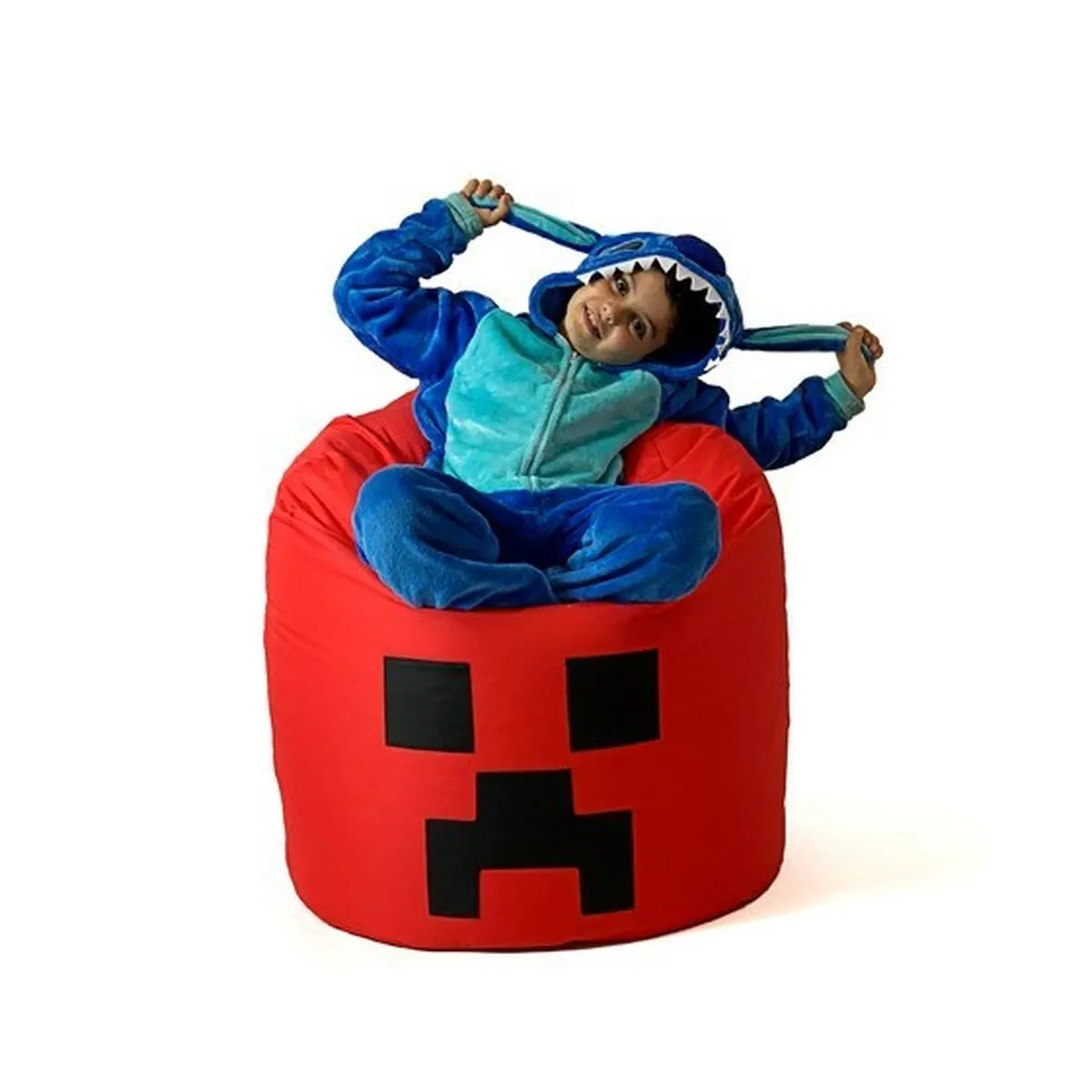 Pouffe GO GIFT Red Oxford minecraft