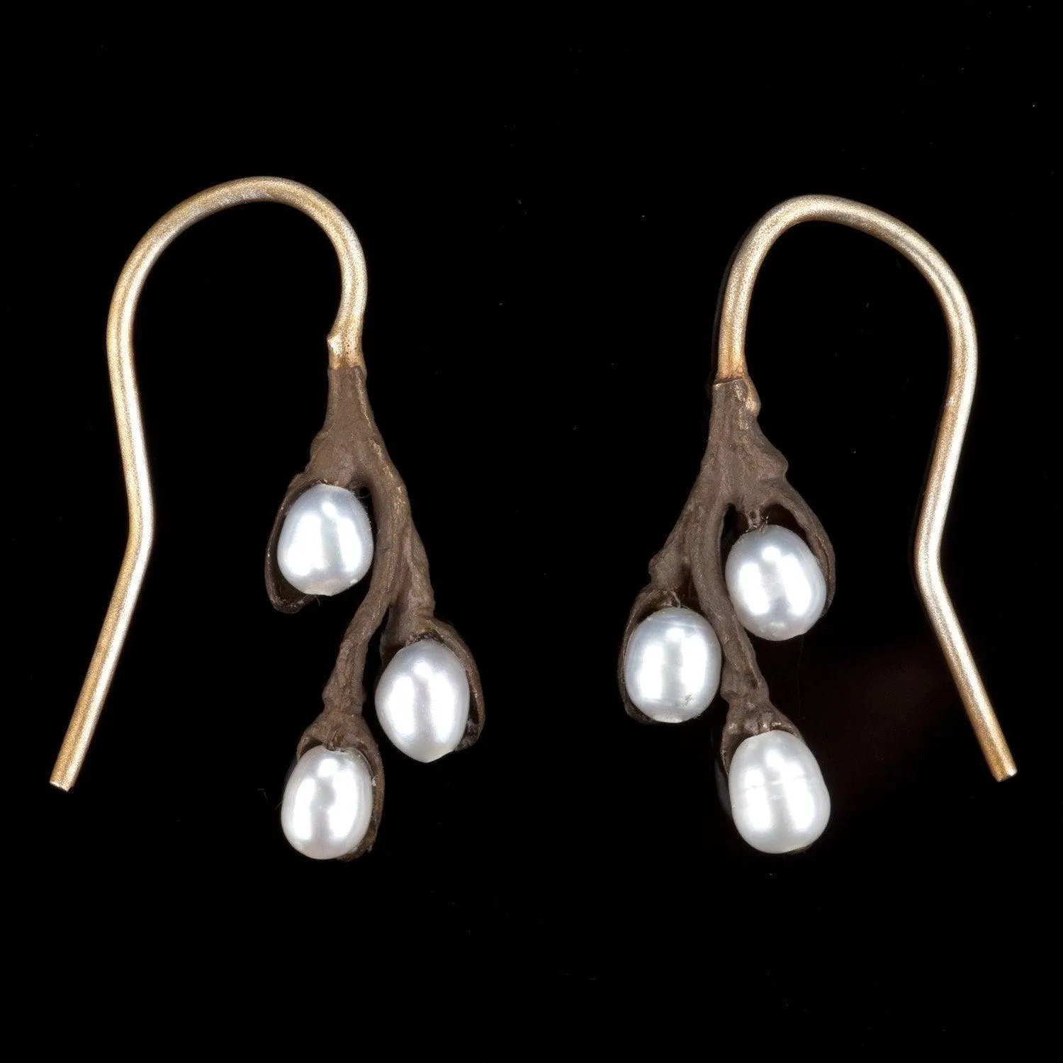 Pussy Willow Earrings - Small Wire Drop