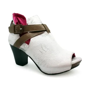 Rouge - White Laser platform heel