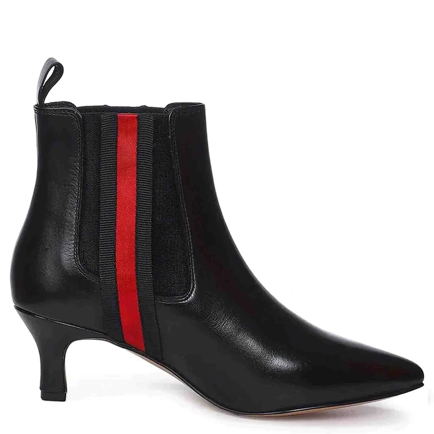 Saint Ashlyn Black Premium Leather Ankle Boots