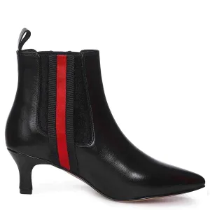 Saint Ashlyn Black Premium Leather Ankle Boots