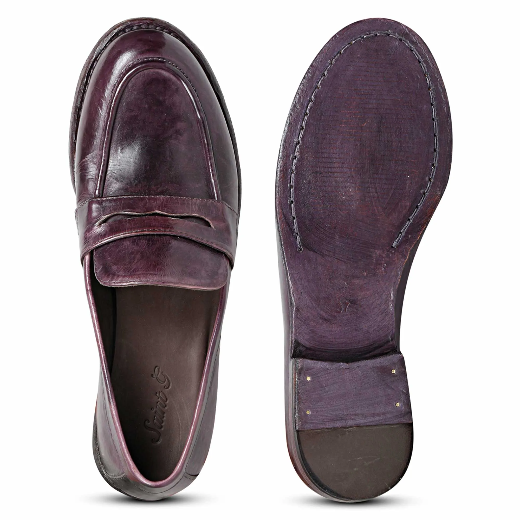 Saint Micola Laser Leather Moccasins