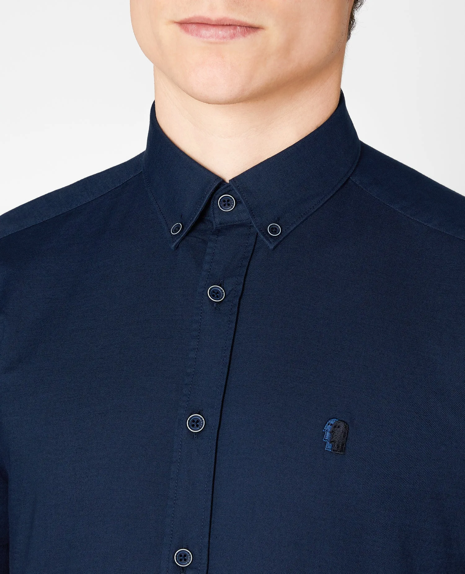 Slim Fit Oxford Cotton Short Sleeve Shirt